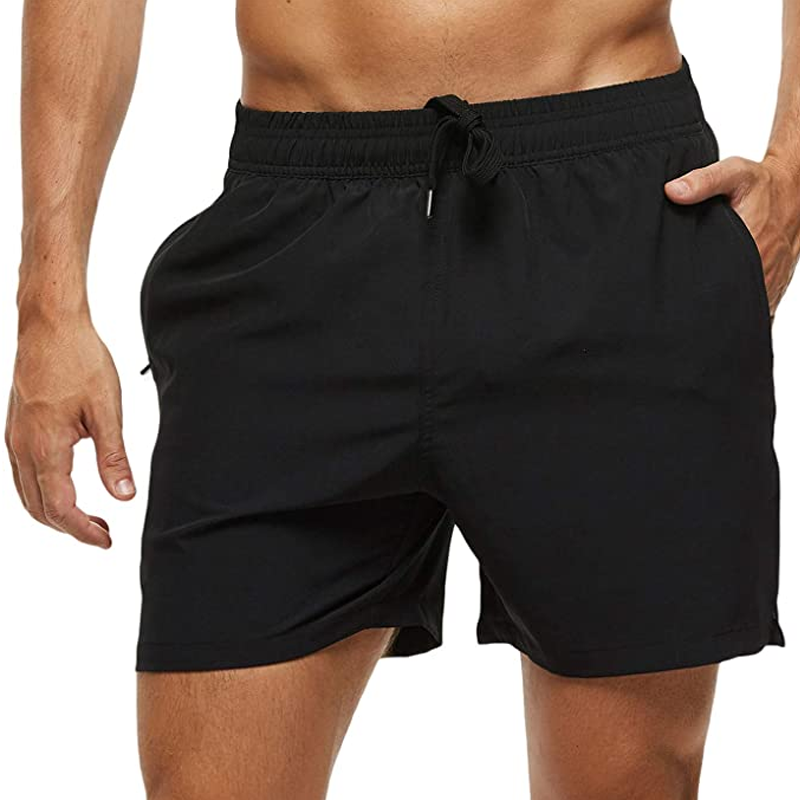 Men's Swim Trunks Quick Dry Beach Shorts with Zipper Pockets and Mesh ...