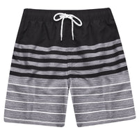 Black Stripe String Swim Shorts