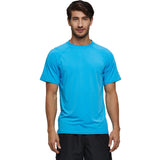Men's Sky Blue Short Sleeve Sports Quick-Dry T-Shirt