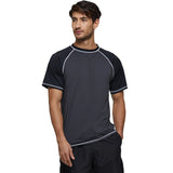 Men's Dark Grey Short Sleeve Sports Quick-Dry T-Shirt