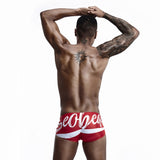 Men's Solid Red And Black  Swimwear Trunks